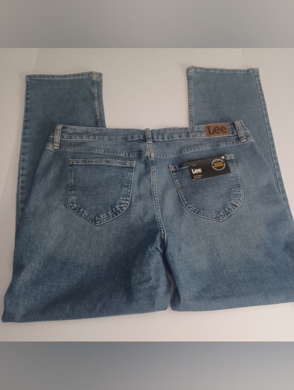 Lee Mid-rise Straight Denim Jeans Sz 18 Tall